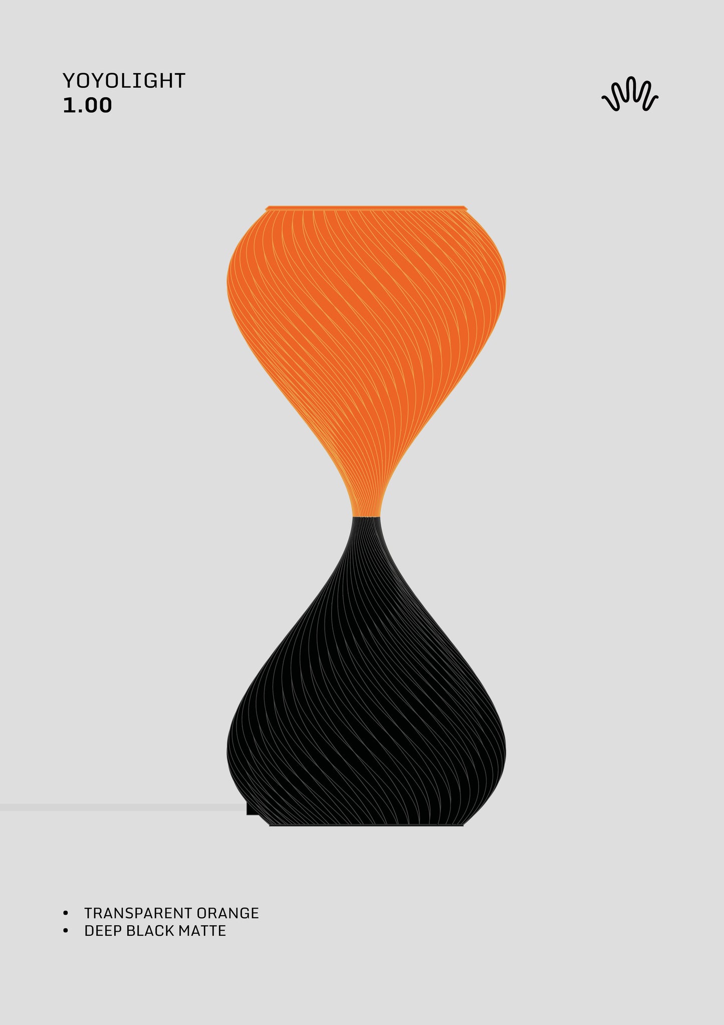 S.01 _  Black & Orange translucide