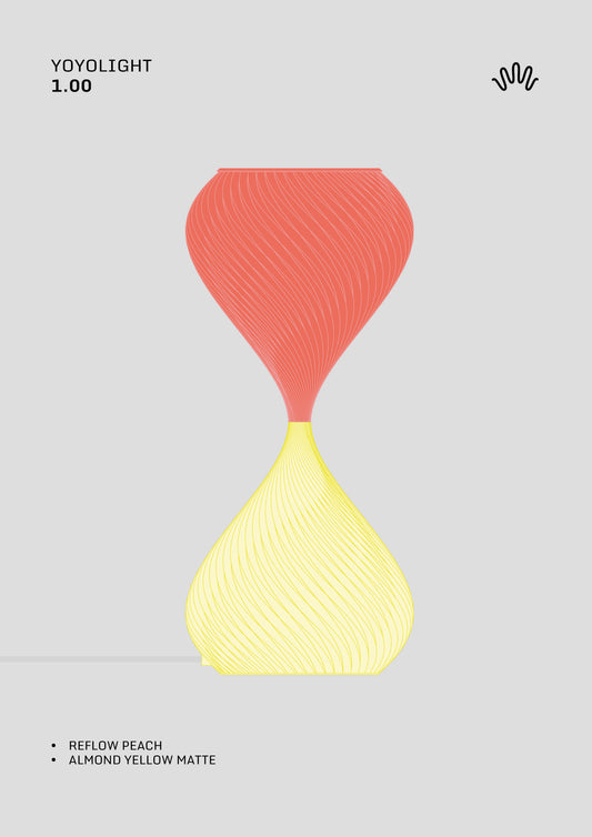 S.01 _ Light yellow & Peach Translucent