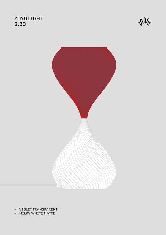 S2_23 Violet Transparent & White