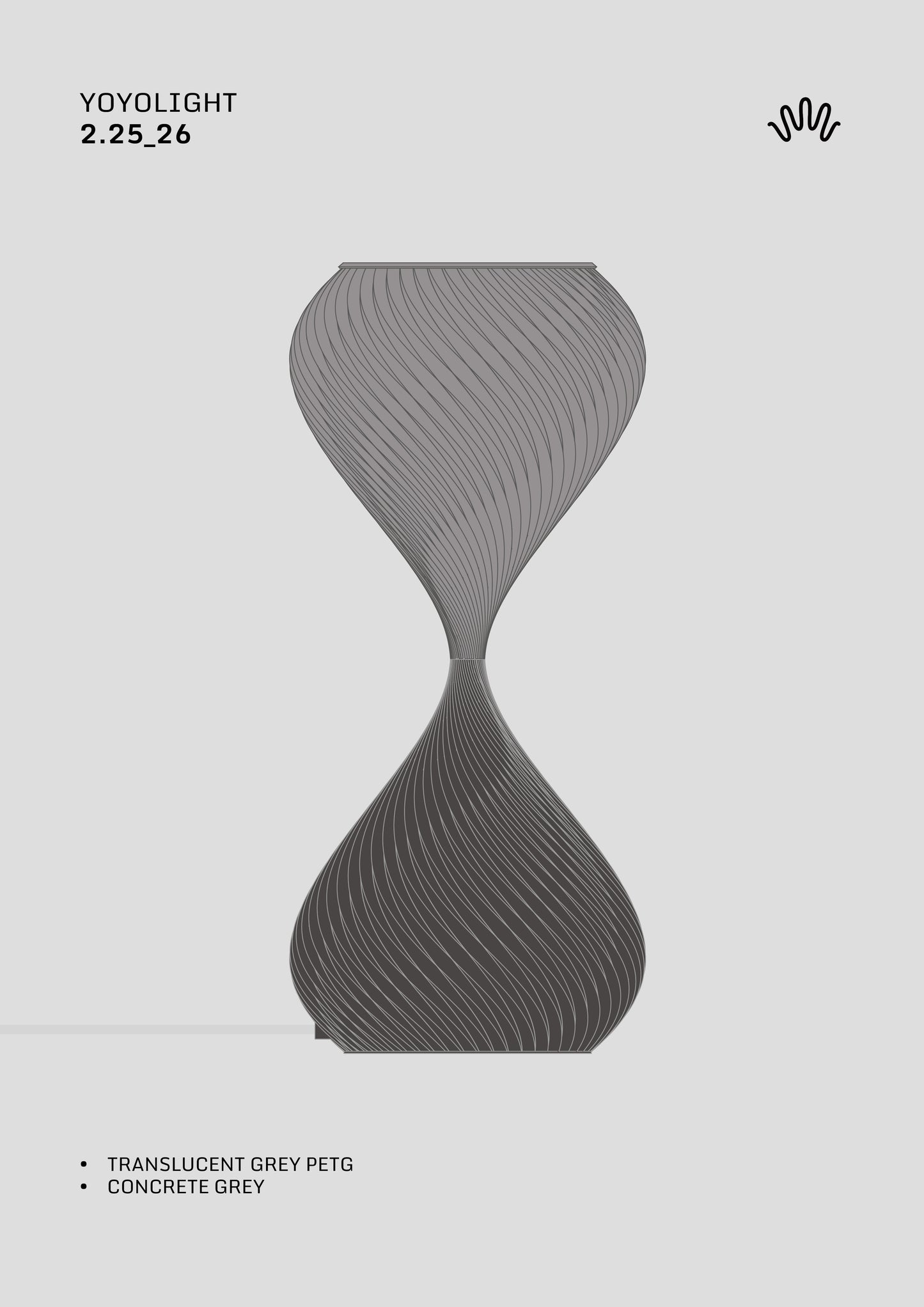 S2_25,26   Translucent Grey PETG & Concrete Grey