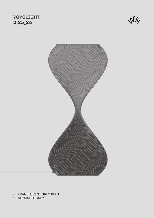 S2_25,26   Translucent Grey PETG & Concrete Grey