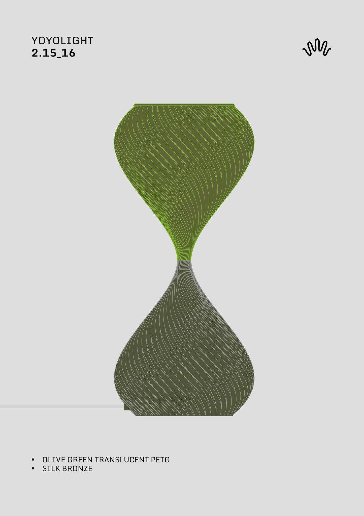 S2_15,16   Translucent Olive PETG & Bronze