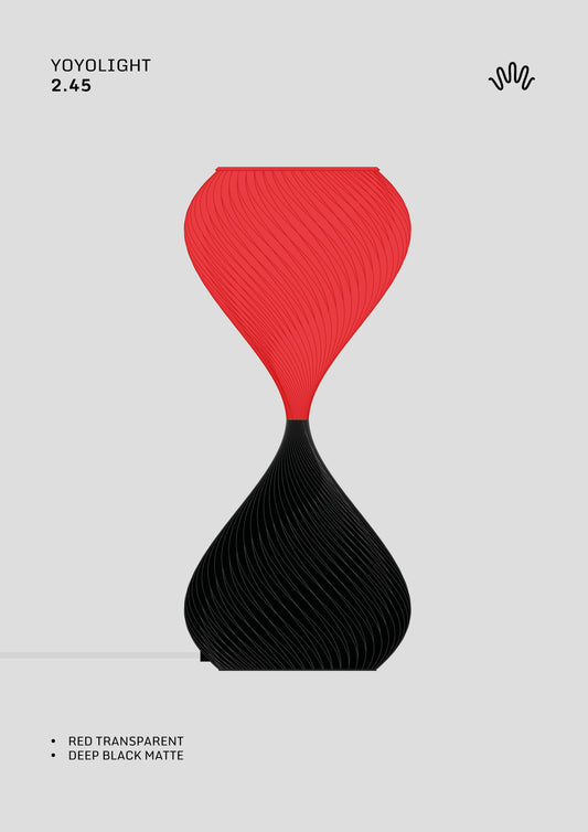 S2_45 Red Transparent & Black